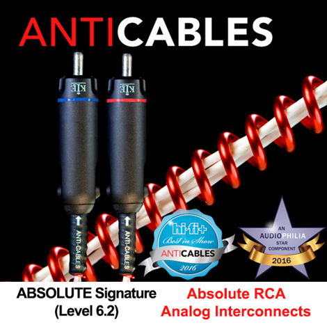 ANTICABLES Level 6.2 "ABSOLUTE Signature" Analog RCA IC...