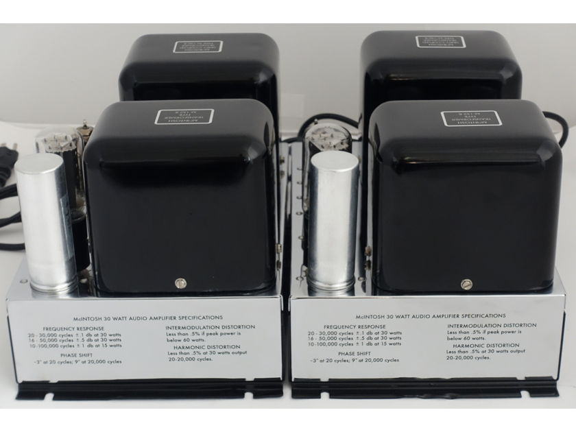 newly restored pair McIntosh mc30 power amplifiers