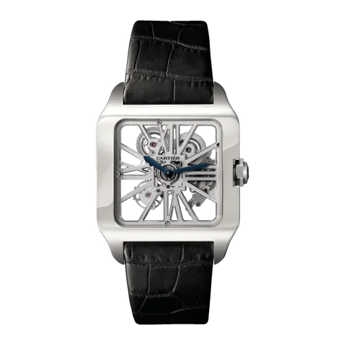 Cartier Santos Dumont Skeleton White Gold