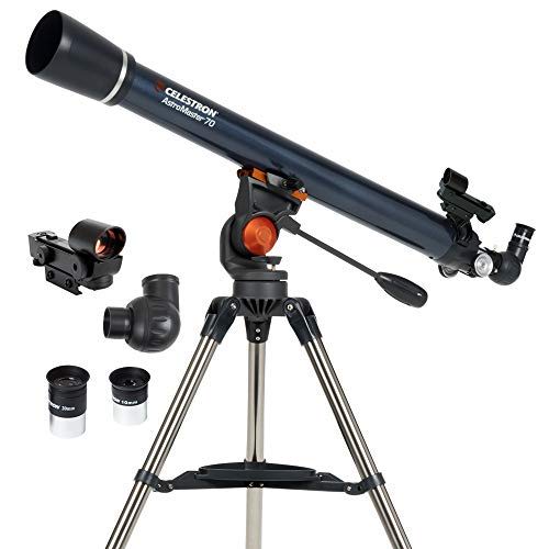 Celestron AstroMaster 70AZ Telescope vs Celestron FirstScope 76 mm - Slant
