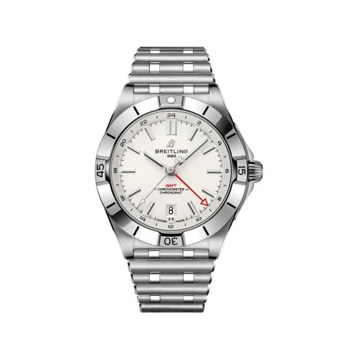Chronomat 40 GMT Stainless Steel / Silver / Rouleaux