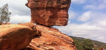 Gold Camp Overlook and Garden of the Gods near Colorado Springs, CO