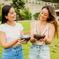 Girls Eating Smoothie Coconut Bowls   - GiveMeCocos