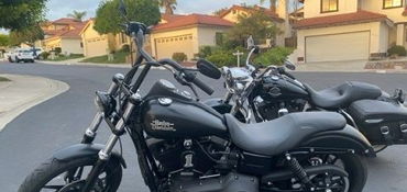 2016 HARLEY-DAVIDSON DYNA STREET BOB motorcycle for rent near San Diego, CA
