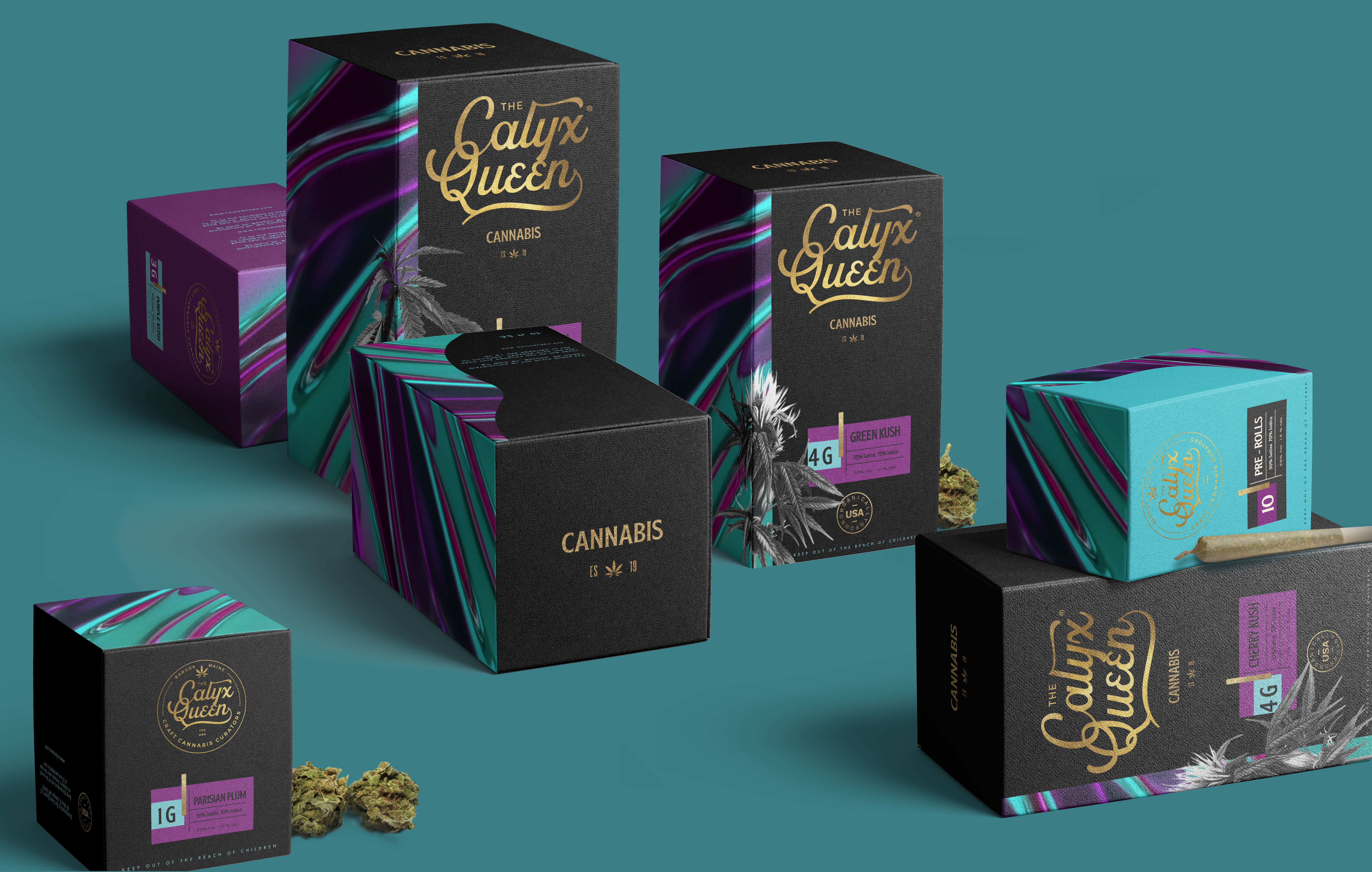 Calyx Queen Is A Gothic Jungle Delight | Dieline - Design, Branding ...