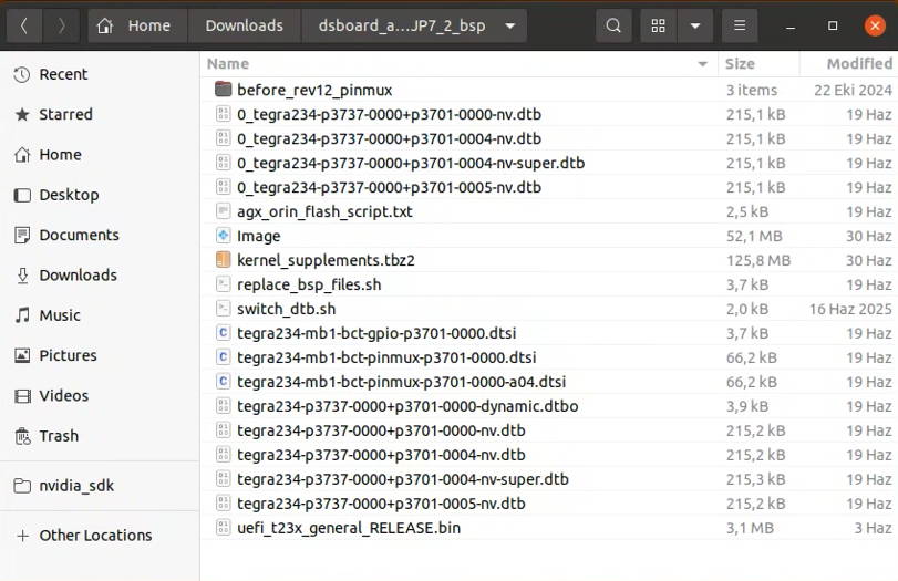 Jetson BSP files downloaded from GitHub