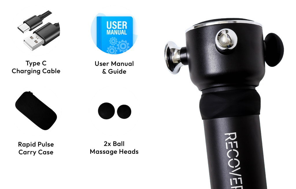 Everything included with the Recovery Lab Rapid Pulse