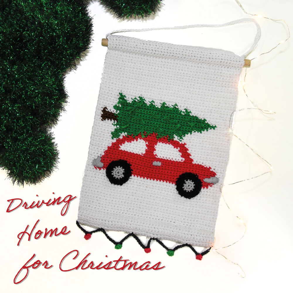Wall hanger 3D - Christmas car