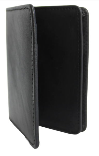 Quality Full Grain Cow Hide Leather Wallet / Card Holder. Black. Style No: 11014 - Image 12