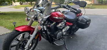 2011 YAMAHA V STAR 950 TOURER motorcycle for rent near Fishers, IN