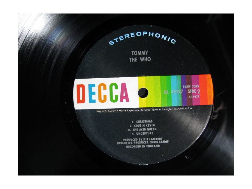The Who - Tommy - Original Pinckneyville Pressing - 1969 Decca DXSW 7205