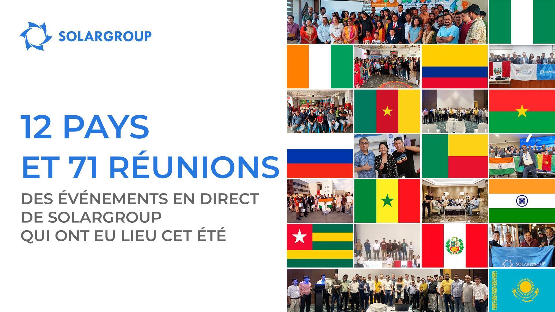 12 pays et 71 réunions : des événements en direct de SOLARGROUP qui ont eu lieu cet été