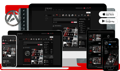 Previews of the agoge platform, showcasing video libraries, resources, social feed, a vibrant digital community.. Download the app on the apple app store or google play store.