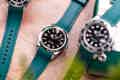 Rolex Explorer on Green Rubber