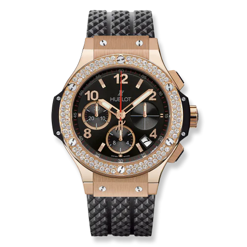 Big Bang Original 41 Red Gold - Diamond / Black / Rubber