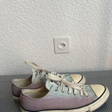 Multicolored converse