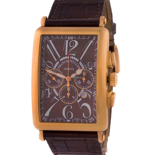 Franck Muller Long Island Chronograph Indianapolis Brown Dial