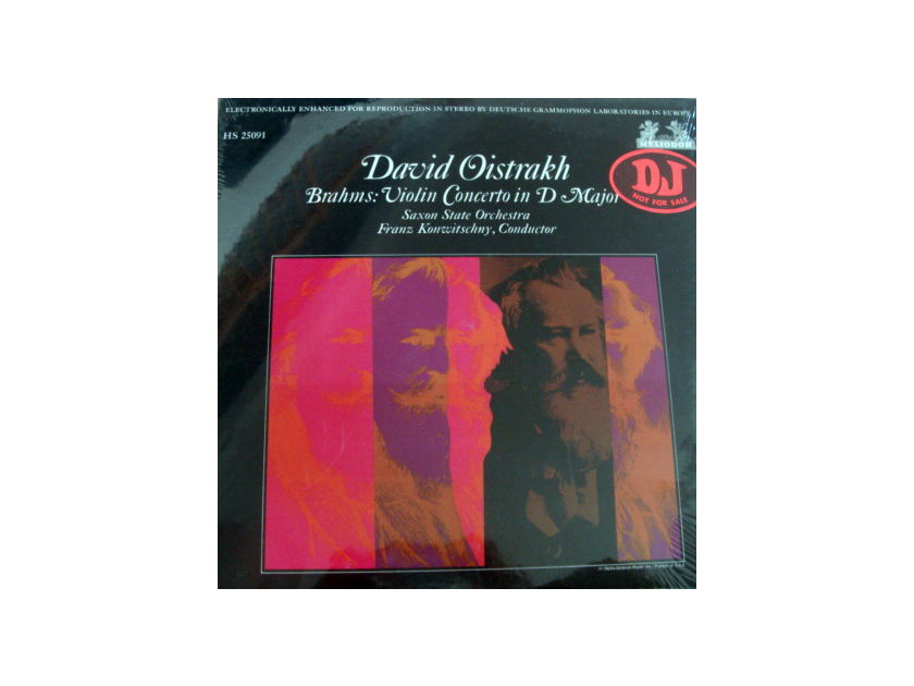 ★Sealed★ Helidor / OISTRAKH, - Brahms Violin Concerto, Promo Copy!