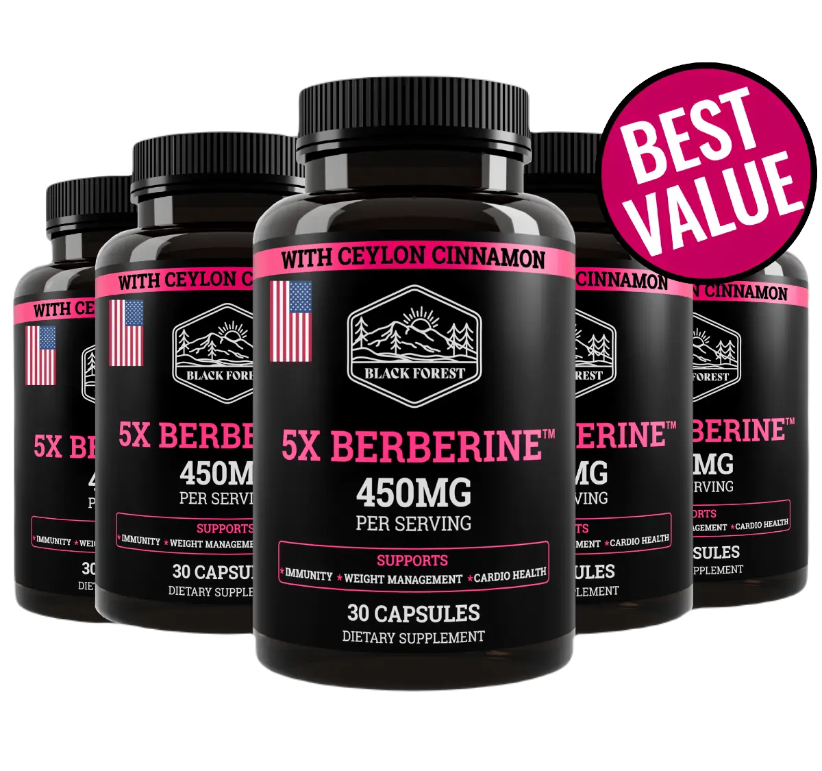 6 Bottles of Berberine