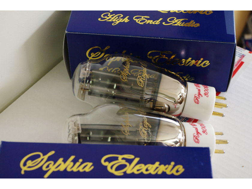 Sophia Electric Royal Princess 300B  matched pair tubes, best sounding 300B ever made