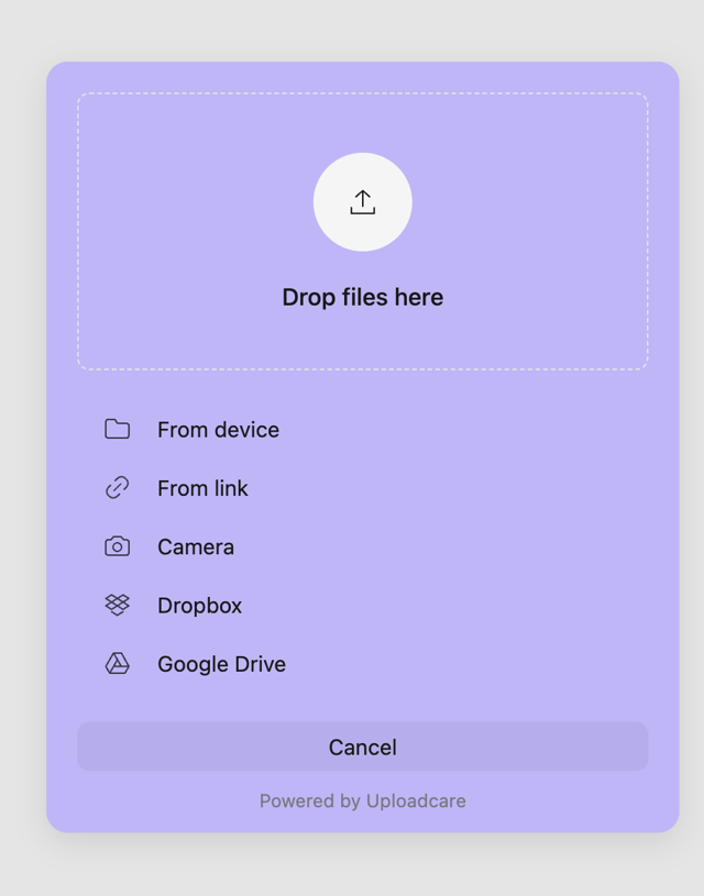 How to upload files in Vue.js | Uploadcare