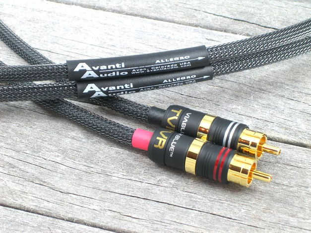 Avanti Audio  Allegro 2 Meter  RCA Interconnects