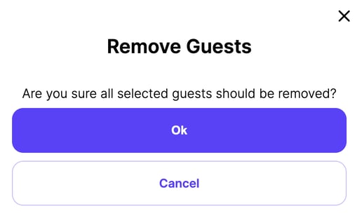 remove guests lightbox