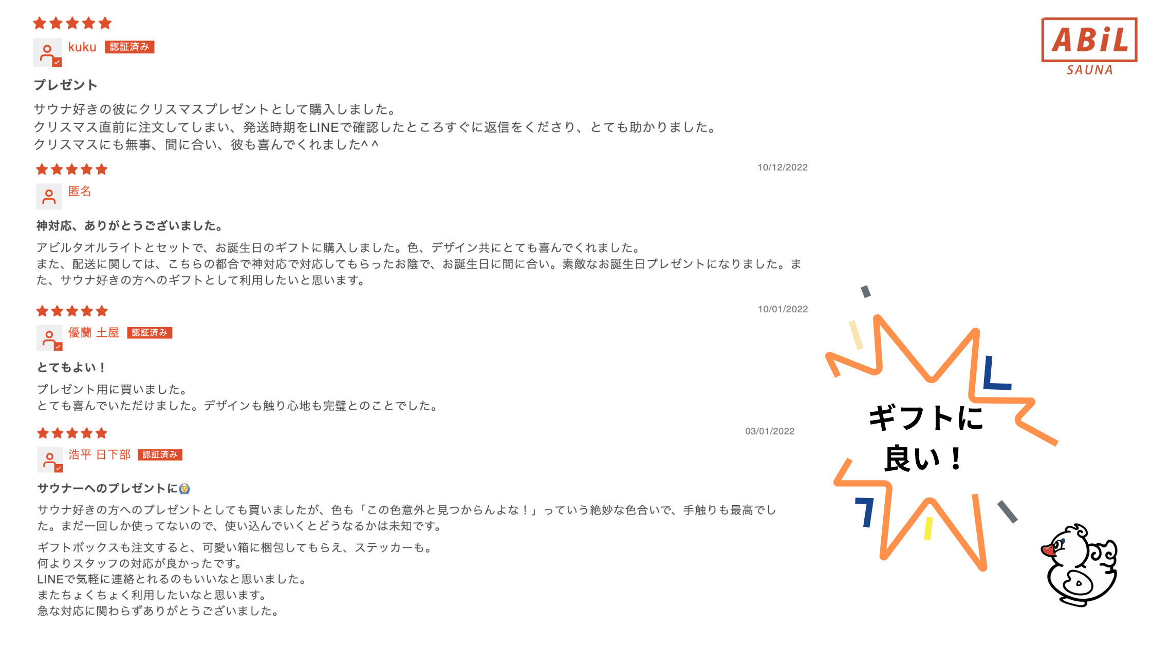  プレゼントに最適と人気のABiLサウナハットギフトレビュー