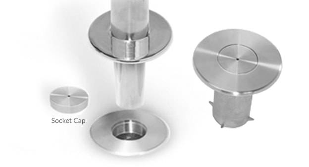 Crowd Control Floor Socket and Cap For Barriers Stanchions – The Crowd ...