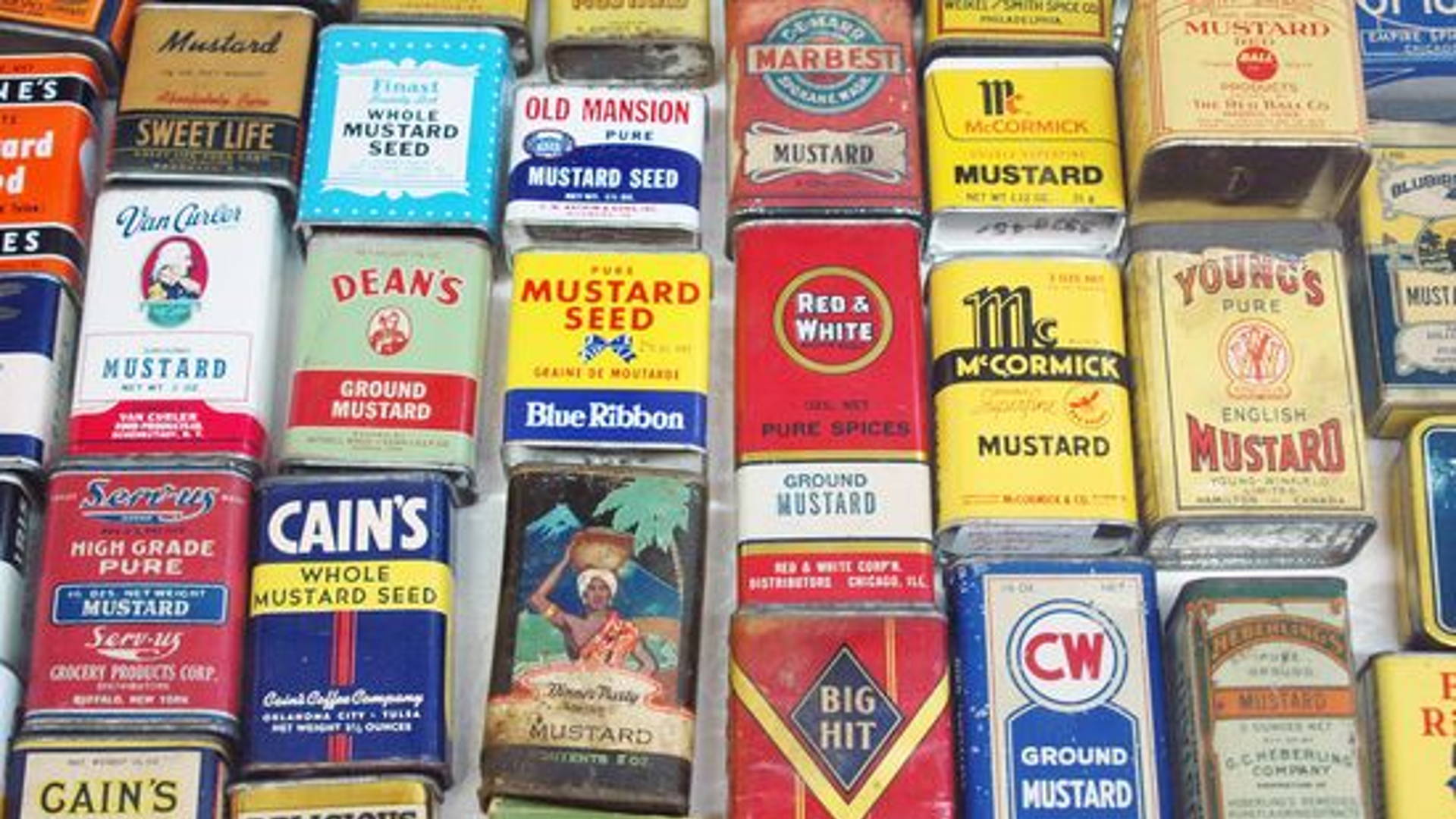 Vintage Packaging: Mustard Tins | Dieline - Design, Branding & Packaging  Inspiration