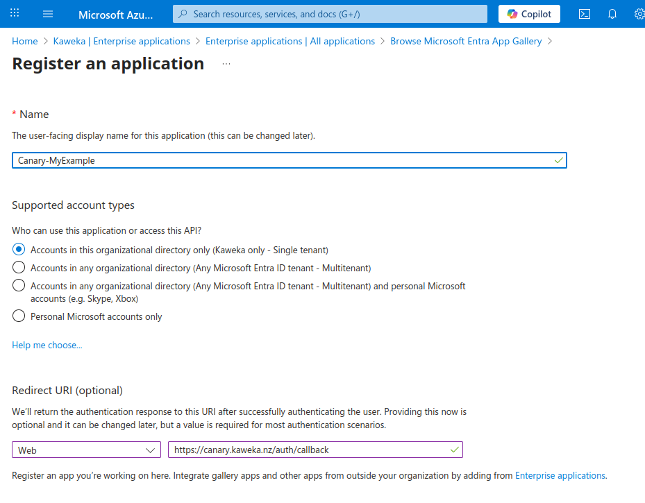 Entra App Registration