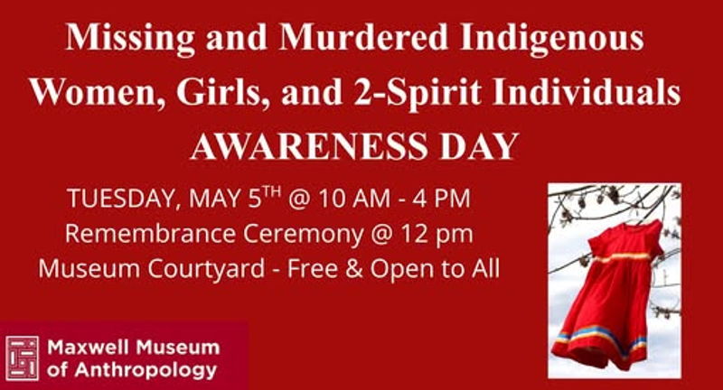 Missing and Murdered Indigenous Women, Girls, and 2-Spirit Individuals Awareness Day