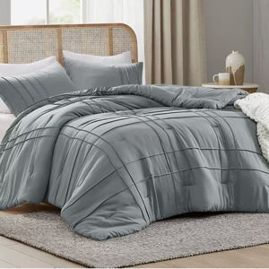 510 Design Porter Washed Pleated Comforter Sets - Macy's Blue Grey