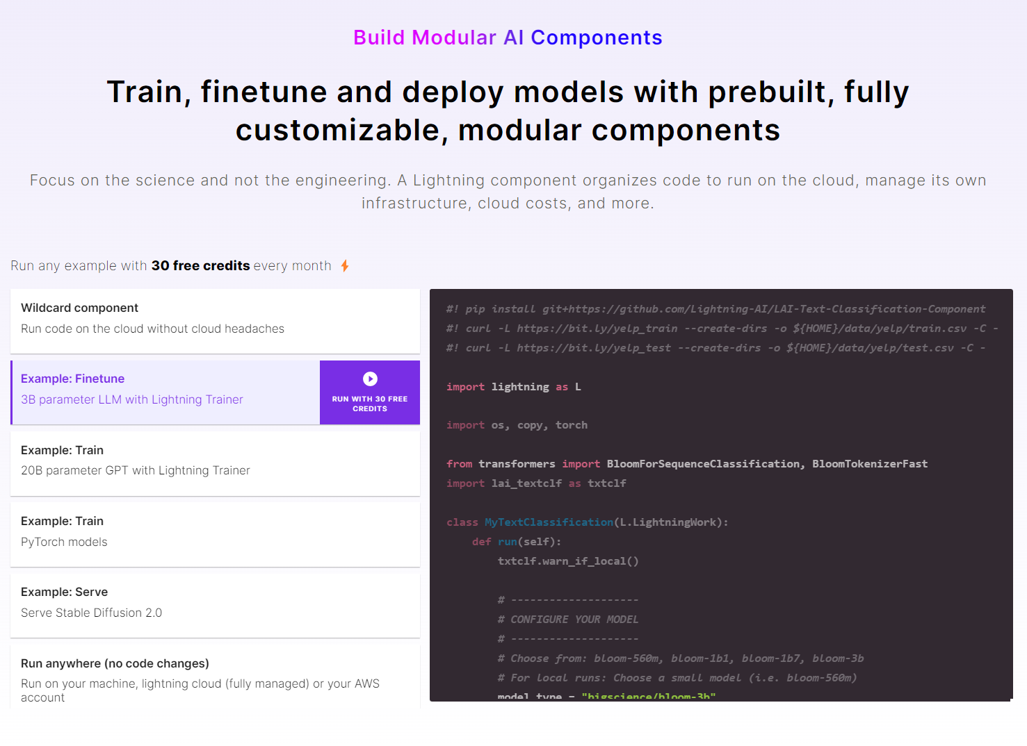 PyTorch Lightning product / service