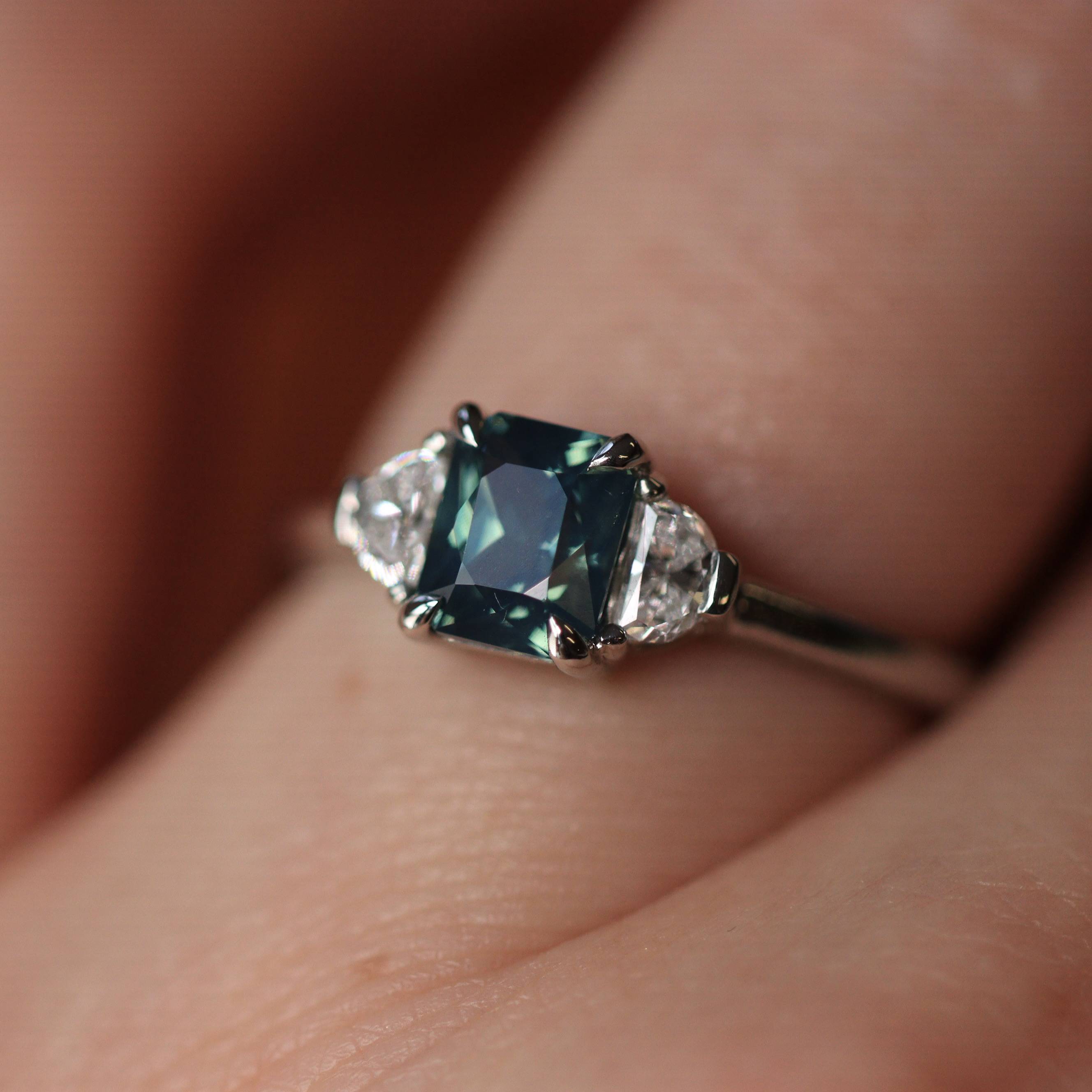 Sapphire engagement ring