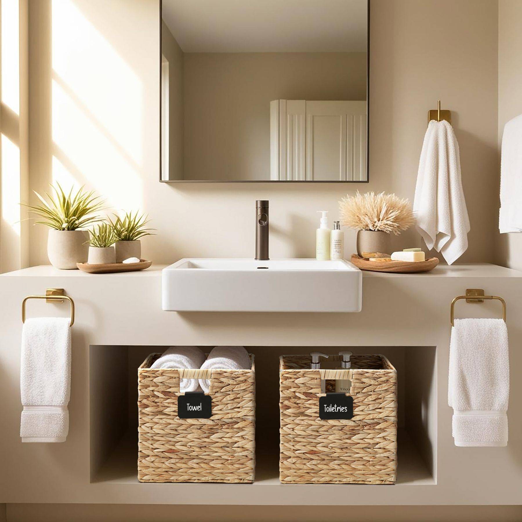 Feature with Label Holder