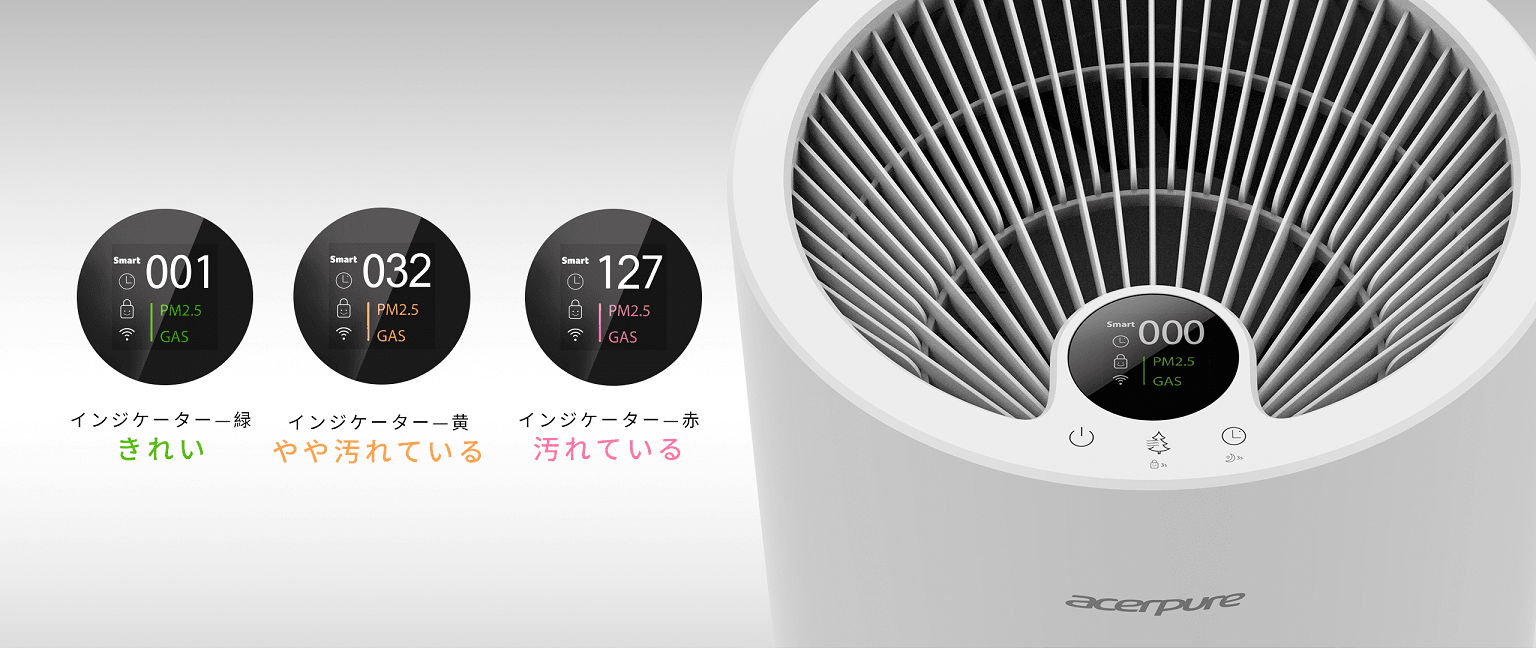 2つのセンサーで空気を計測＆リアルタイム表示