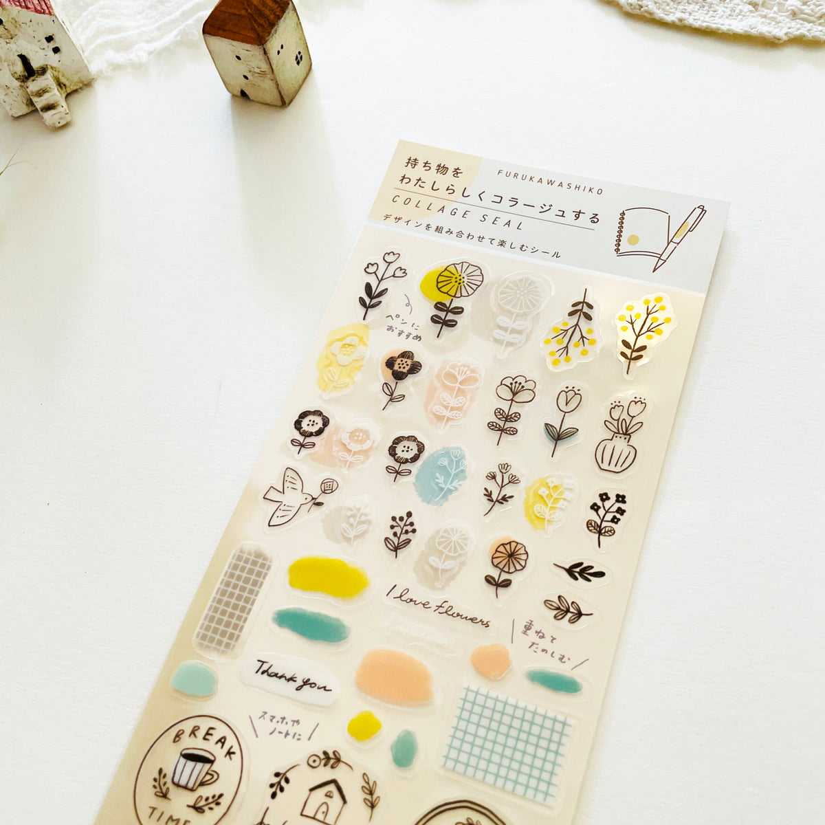 Furukawa Paper Planner Clear Sticker - Flower – niconeco zakkaya