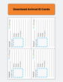animal ID cards download for 3DuxDesign lesson plan