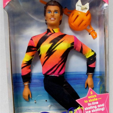 1994 Hot Skatin' Barbie Ken Roll- & Schlittschuhe