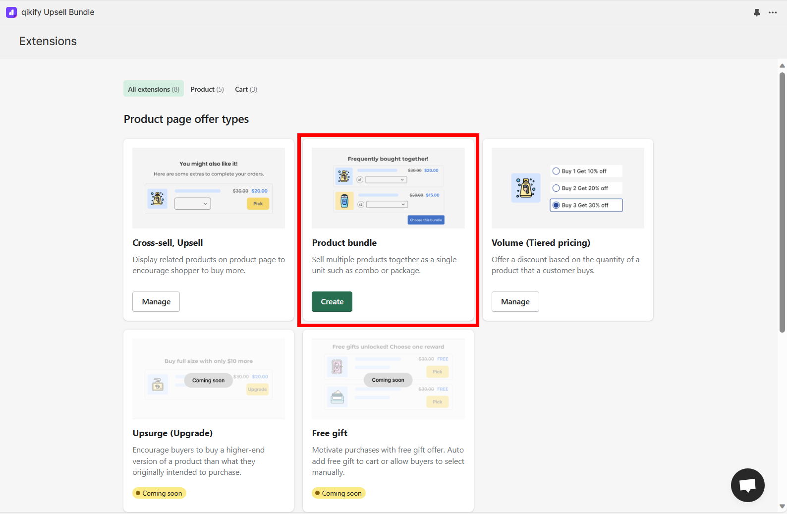 add product bundle on product page