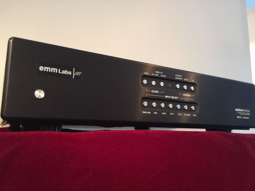 EMM Labs DAC2X TOP D/A Converter black with Nordost Blue Heaven power cord