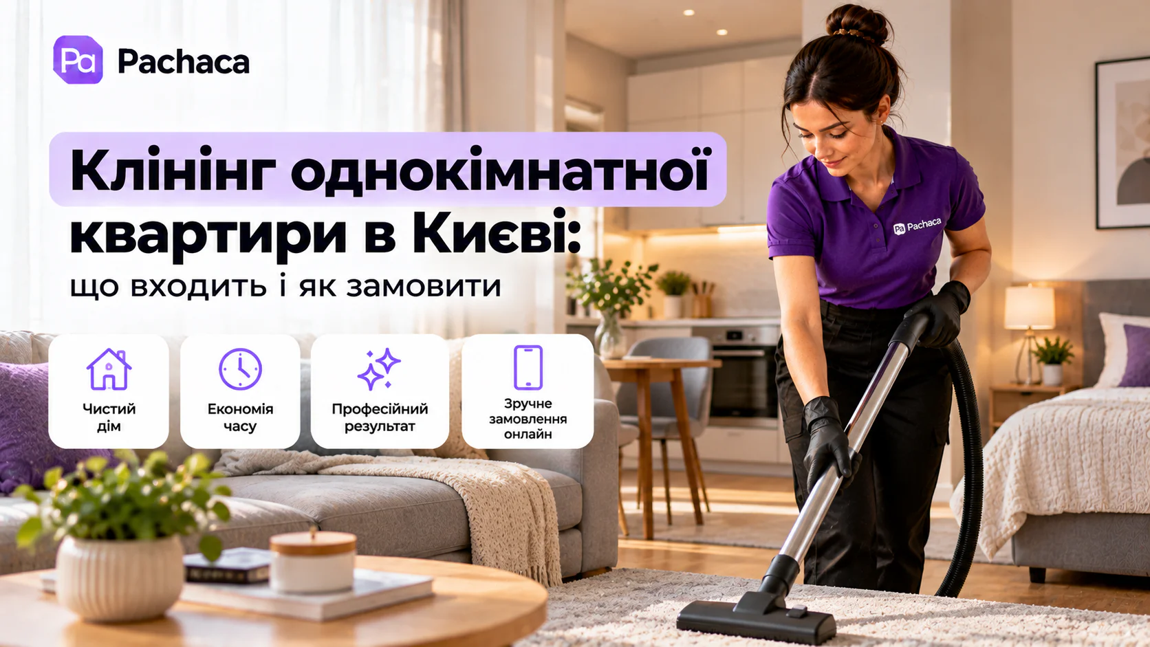 Pachaca — онлайн-сервіс клінінгу в Києві