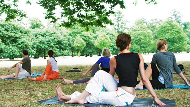 Sunday Yoga in Hyde Park London 