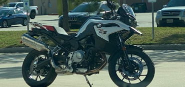 2020 BMW F 750 GS motorcycle for rent near Tomball, TX