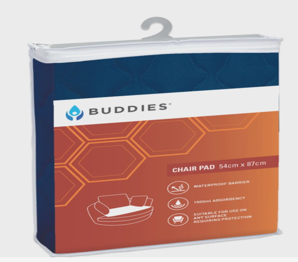 Navy Buddie Washable Chair Pad