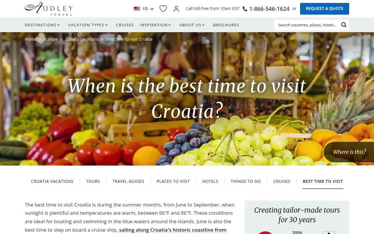 Best Time to Visit Croatia: A Seasonal Guide