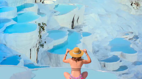 Pamukkale from Alanya with Breakfast, Lunch, and Dinner