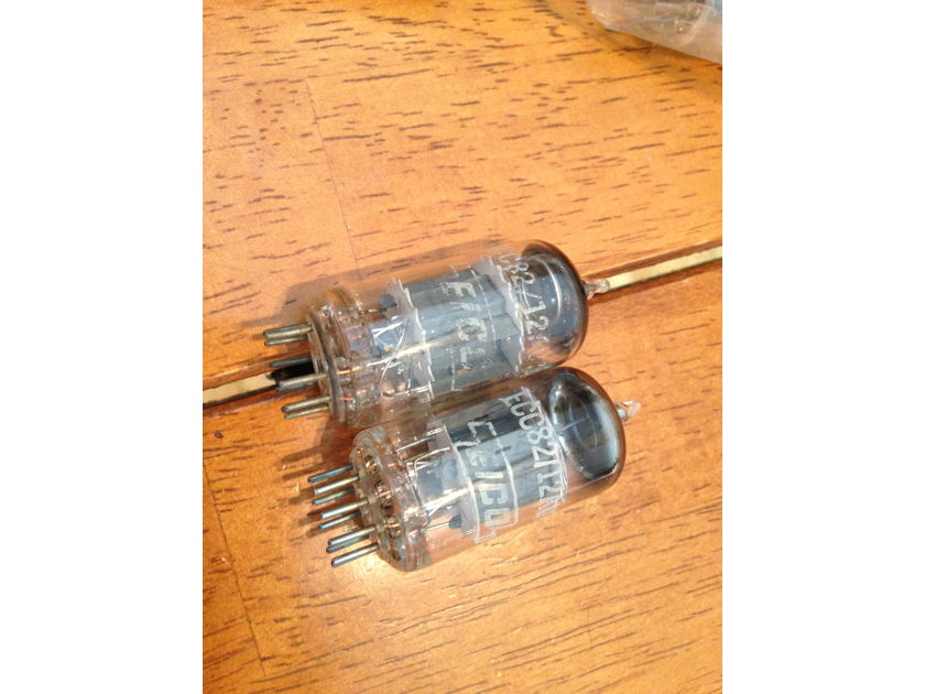 Mullard 12au7 ECC82 tubes true matched pair test nos