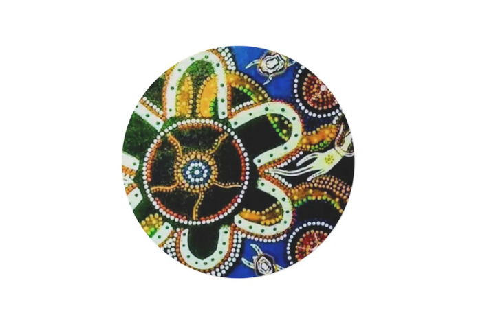 Floral Bohemian Round Rug, Vibrant Home Decor (60"x60")